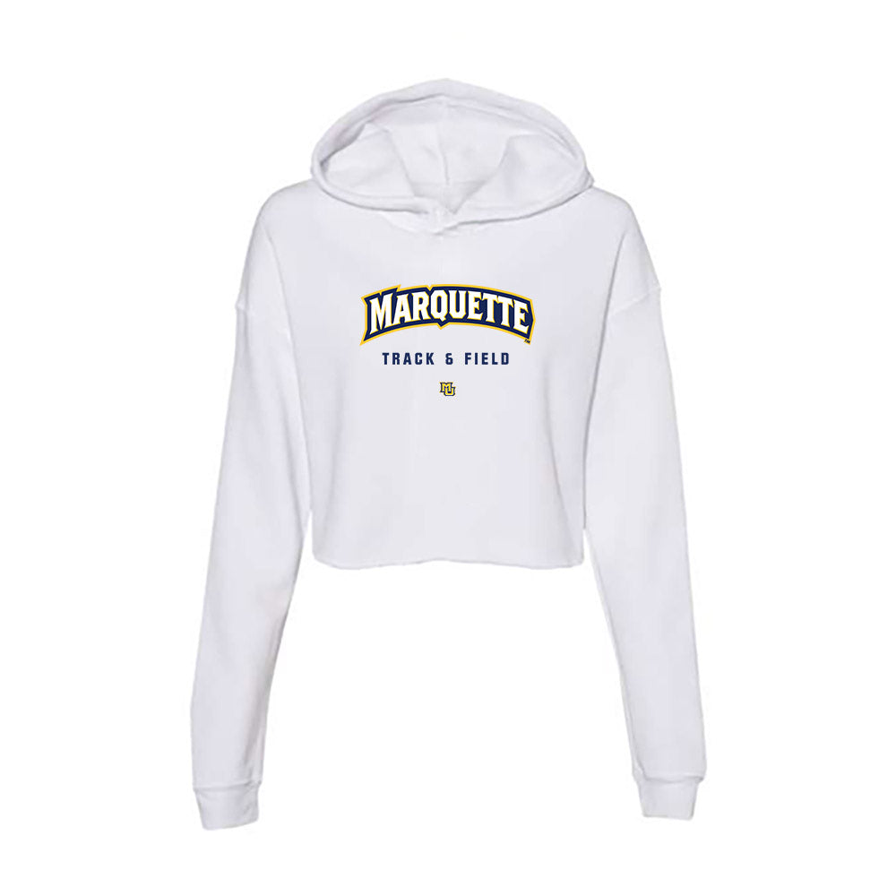 Marquette - NCAA Women's Track & Field : Kaitlyn Huebner - Women's Crop Fleece Hoodie-0