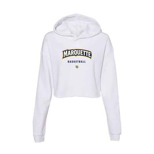 Marquette - NCAA Men's Basketball : Braeden Brenn - Women's Crop Fleece Hoodie-0