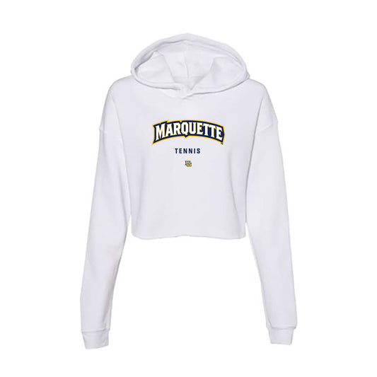 Marquette - NCAA Women's Tennis : Maria Poon - Women's Crop Fleece Hoodie-0