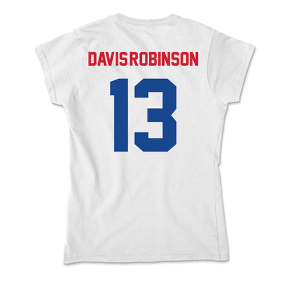SMU - NCAA Football : Jaelyn Davis-Robinson - Soft Style Women’s T-Shirt-1