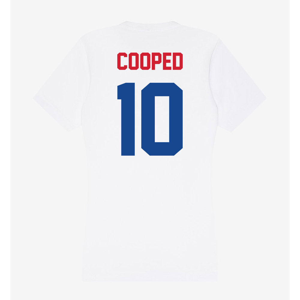 SMU - NCAA Football : Jalen Cooped - Women's V-Neck T-Shirt-1