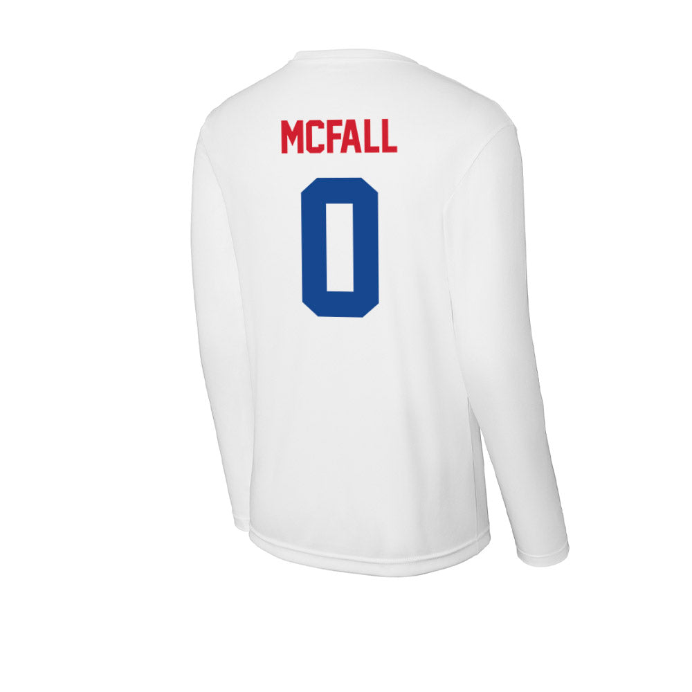 SMU - NCAA Football : Derrick McFall - Activewear Long Sleeve T-Shirt-1