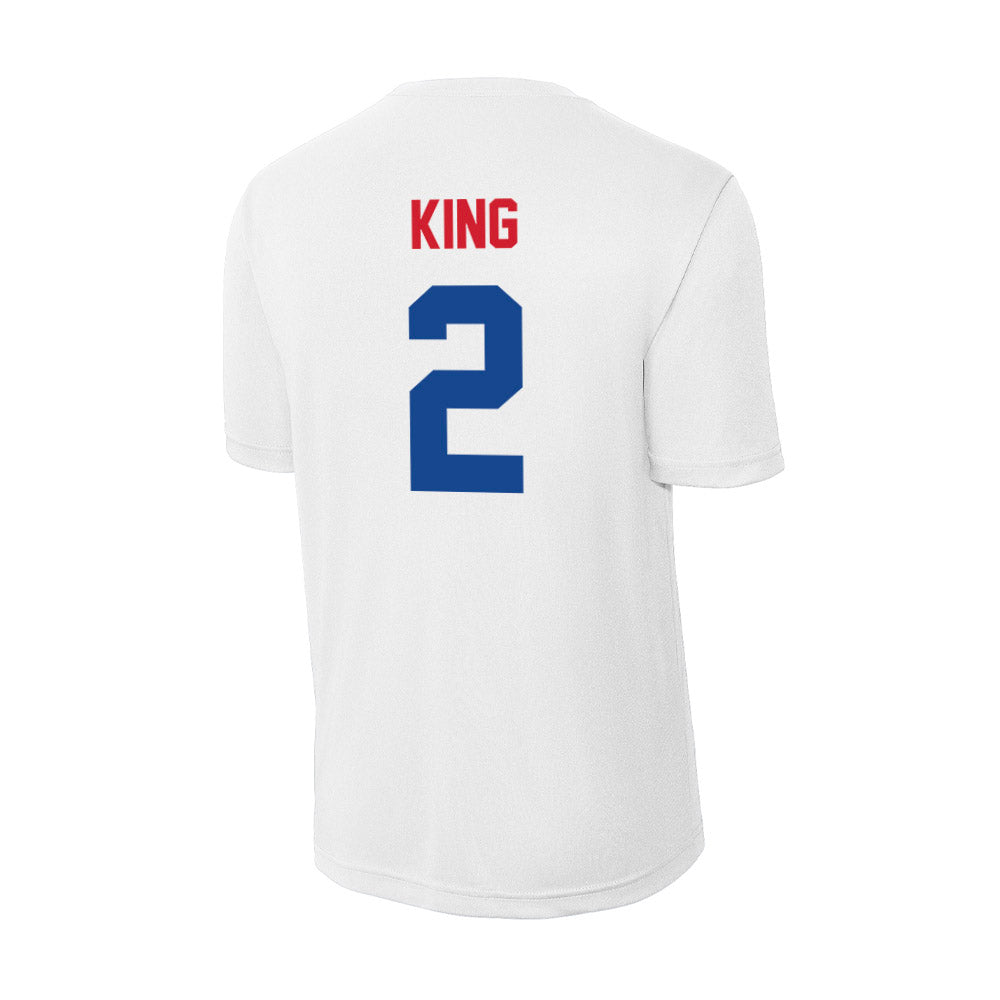 SMU - NCAA Women's Basketball : Zahra King - Activewear T-Shirt-1