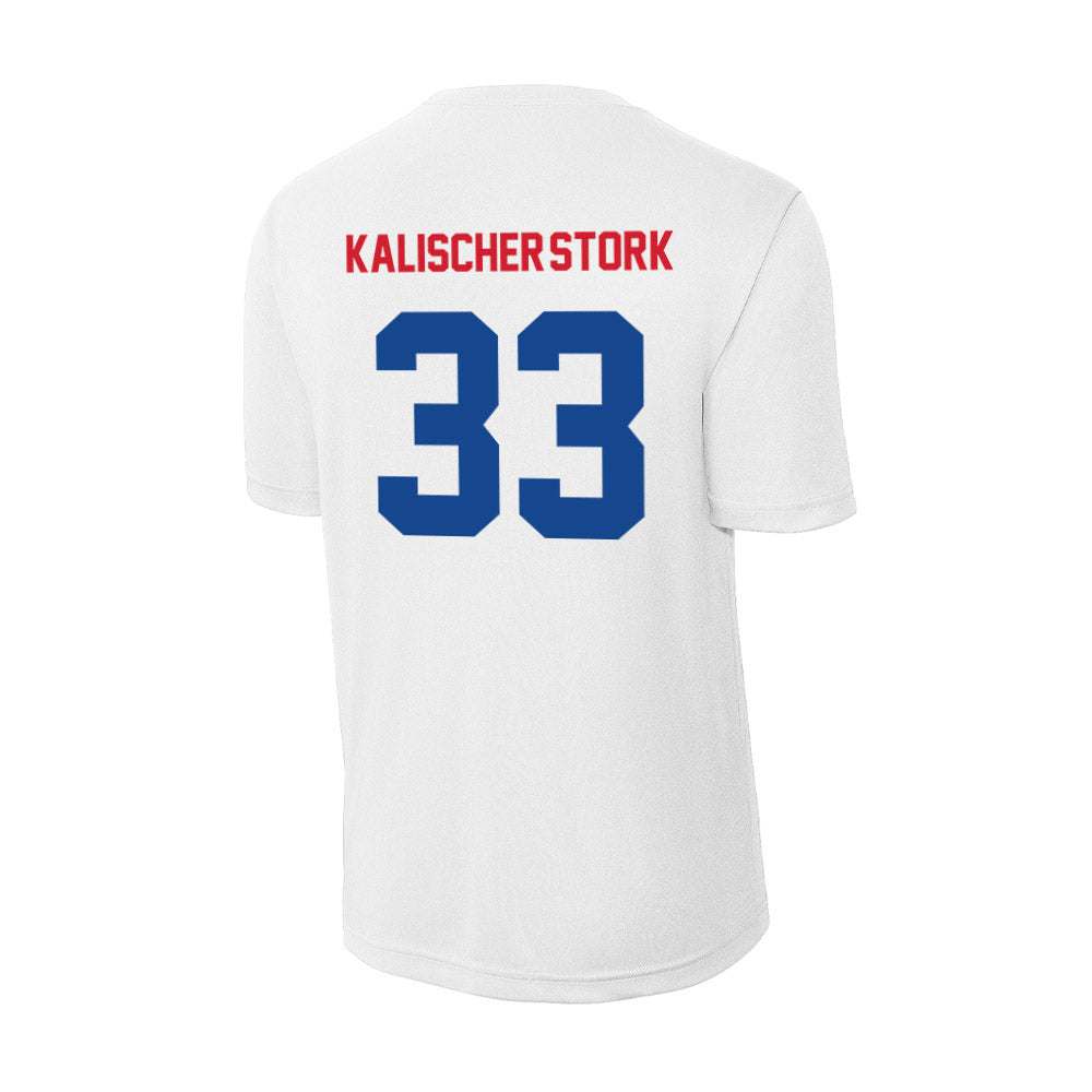 SMU - NCAA Men's Basketball : Niccolo Kalischer-Stork - Activewear T-Shirt-1