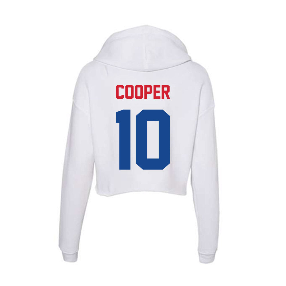 SMU - NCAA Football : Jalen Cooper - Women's Crop Fleece Hoodie-1