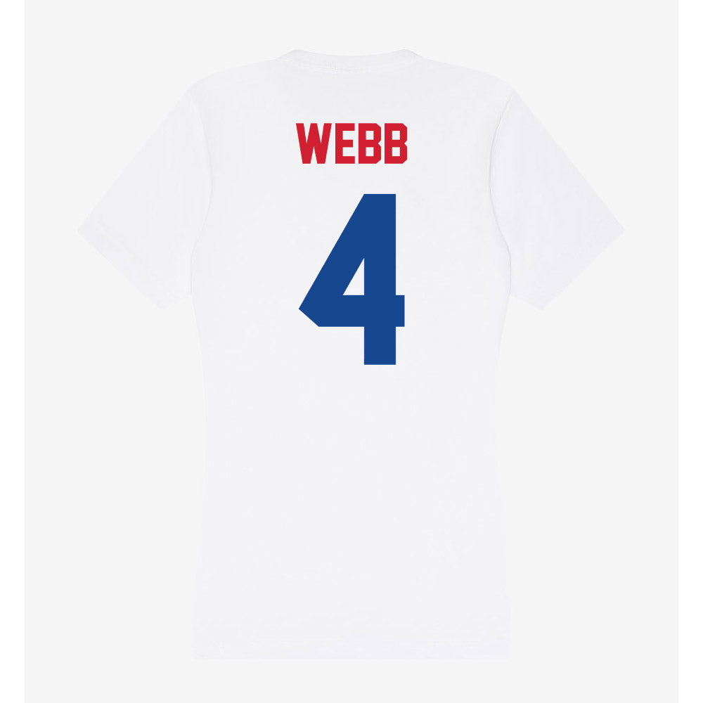 SMU - NCAA Football : Terry Webb - Women's V-Neck T-Shirt-1