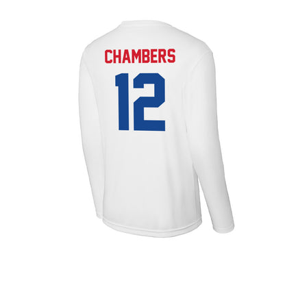 SMU - NCAA Football : Kyron Chambers - Activewear Long Sleeve T-Shirt-1