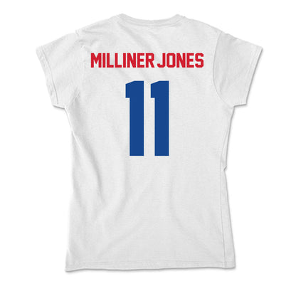 SMU - NCAA Football : Jaden Milliner-Jones - Soft Style Women’s T-Shirt-1