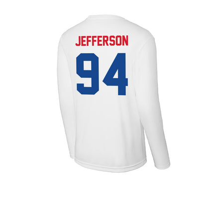 SMU - NCAA Football : Jonathan Jefferson - Activewear Long Sleeve T-Shirt-1