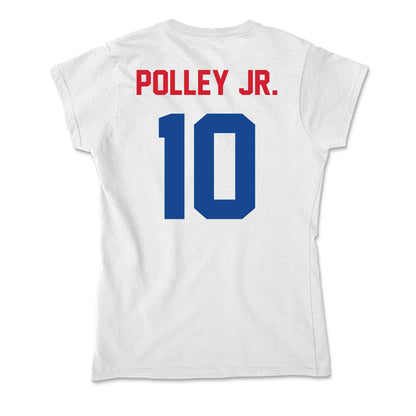 SMU - NCAA Football : Tyren Polley Jr. - Soft Style Women’s T-Shirt-1