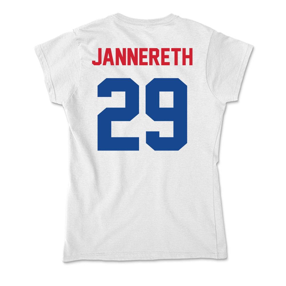 SMU - NCAA Women's Soccer : Libby Jannereth - Soft Style Women’s T-Shirt-1