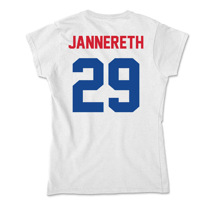 SMU - NCAA Women's Soccer : Libby Jannereth - Soft Style Women’s T-Shirt-1
