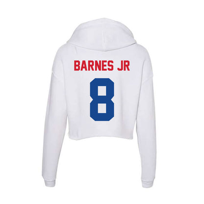 SMU - NCAA Football : Marcellus Barnes Jr - Women's Crop Fleece Hoodie-1