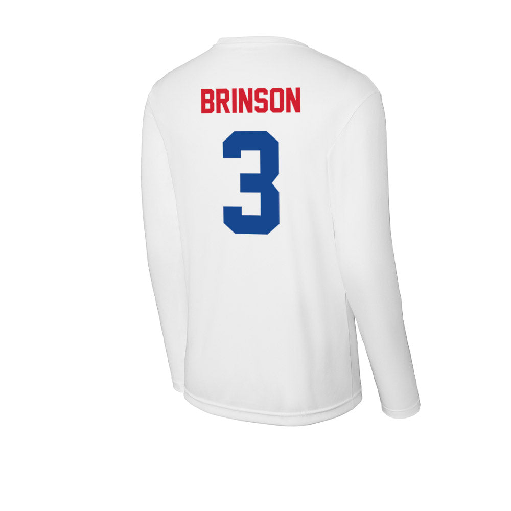 SMU - NCAA Football : Romello Brinson - Activewear Long Sleeve T-Shirt-1