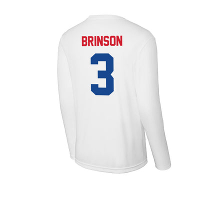 SMU - NCAA Football : Romello Brinson - Activewear Long Sleeve T-Shirt-1