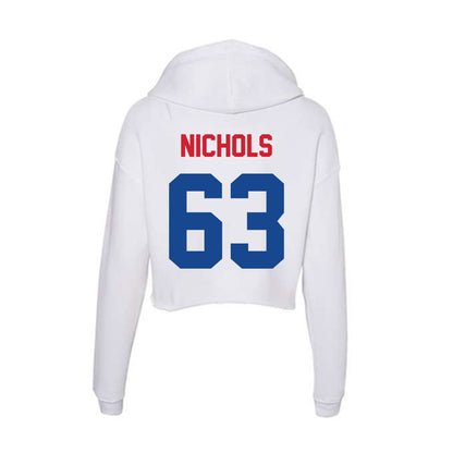SMU - NCAA Football : Addison Nichols - Women's Crop Fleece Hoodie-1