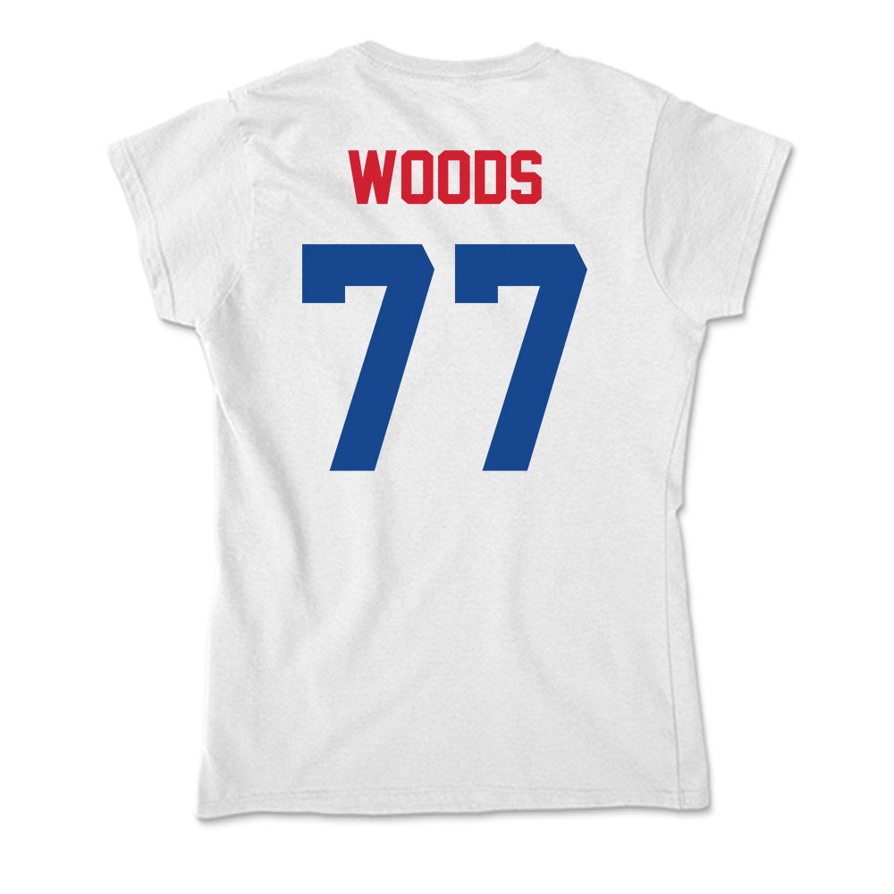 SMU - NCAA Football : Alexzander Woods - Soft Style Women’s T-Shirt-1