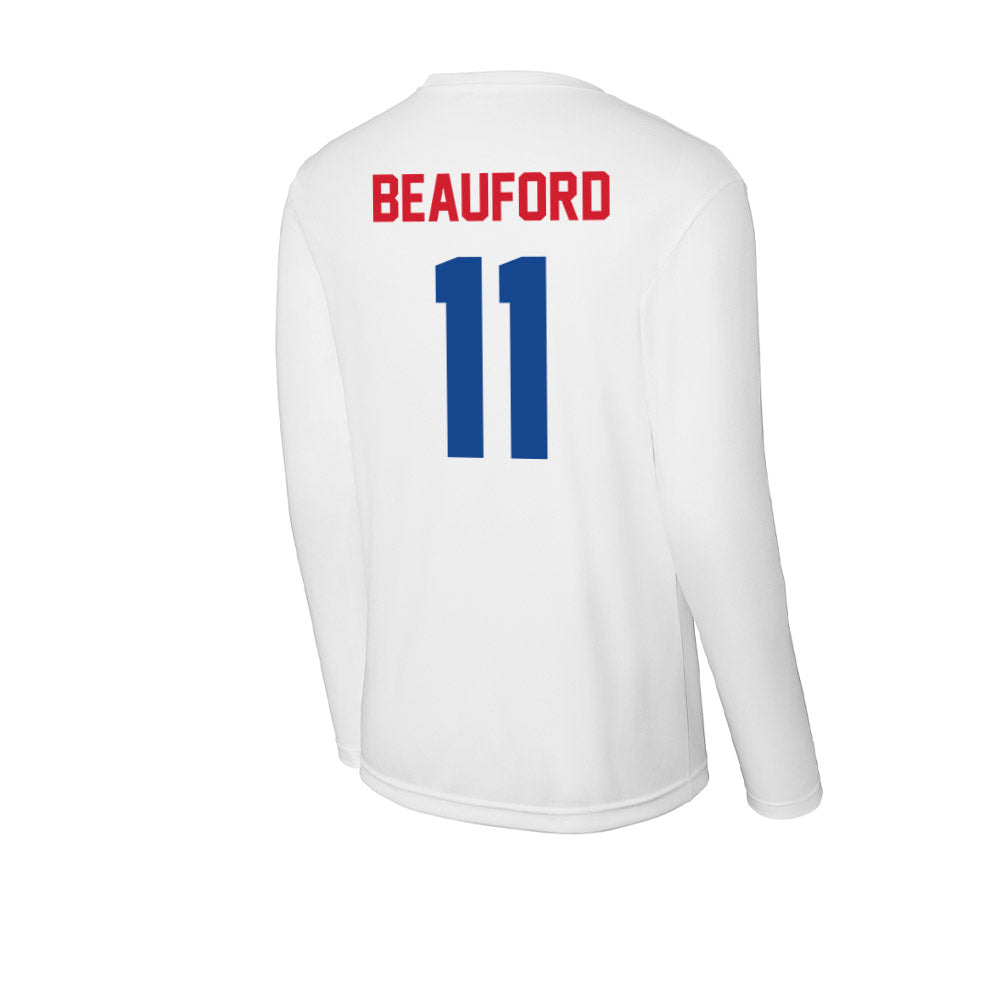 SMU - NCAA Women's Volleyball : Hannah Beauford - Activewear Long Sleeve T-Shirt-1