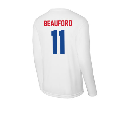 SMU - NCAA Women's Volleyball : Hannah Beauford - Activewear Long Sleeve T-Shirt-1