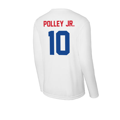 SMU - NCAA Football : Tyren Polley Jr. - Activewear Long Sleeve T-Shirt-1