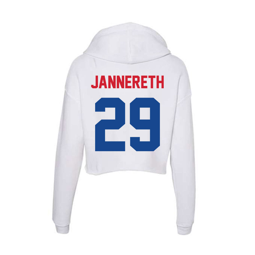 SMU - NCAA Women's Soccer : Libby Jannereth - Women's Crop Fleece Hoodie-1