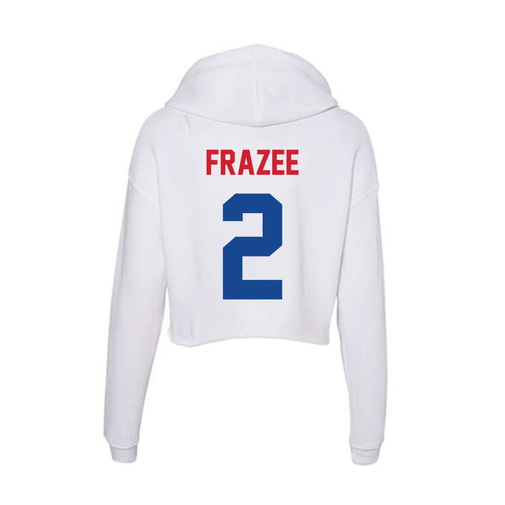 SMU - NCAA Women's Volleyball : Sarah Frazee - Women's Crop Fleece Hoodie-1