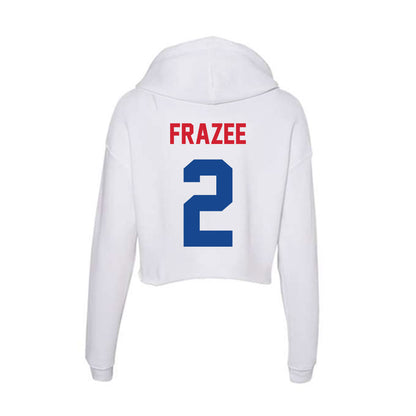SMU - NCAA Women's Volleyball : Sarah Frazee - Women's Crop Fleece Hoodie-1
