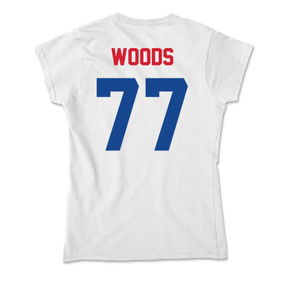 SMU - NCAA Football : Alexzander Woods - Soft Style Women’s T-Shirt-1
