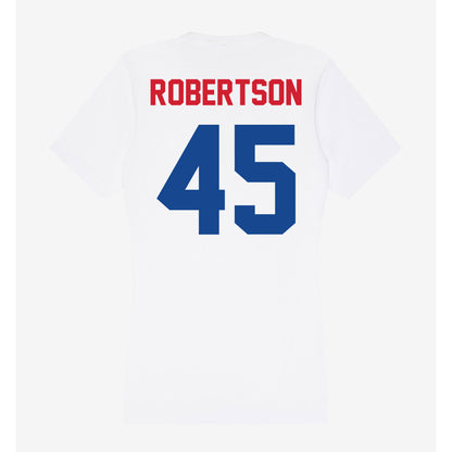 SMU - NCAA Football : Isaiah Robertson - Women's V-Neck T-Shirt-1