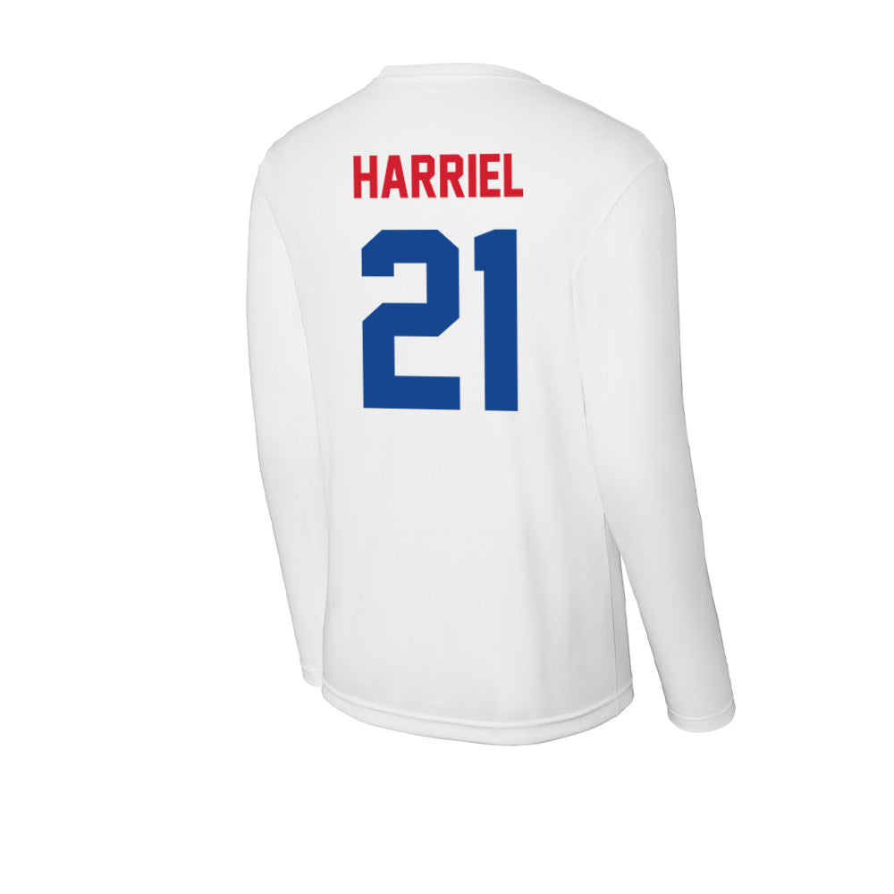 SMU - NCAA Women's Basketball : Jzaniya Harriel - Activewear Long Sleeve T-Shirt-1