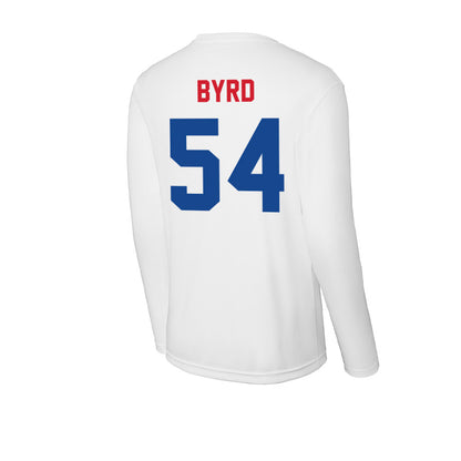 SMU - NCAA Football : Savion Byrd - Activewear Long Sleeve T-Shirt-1
