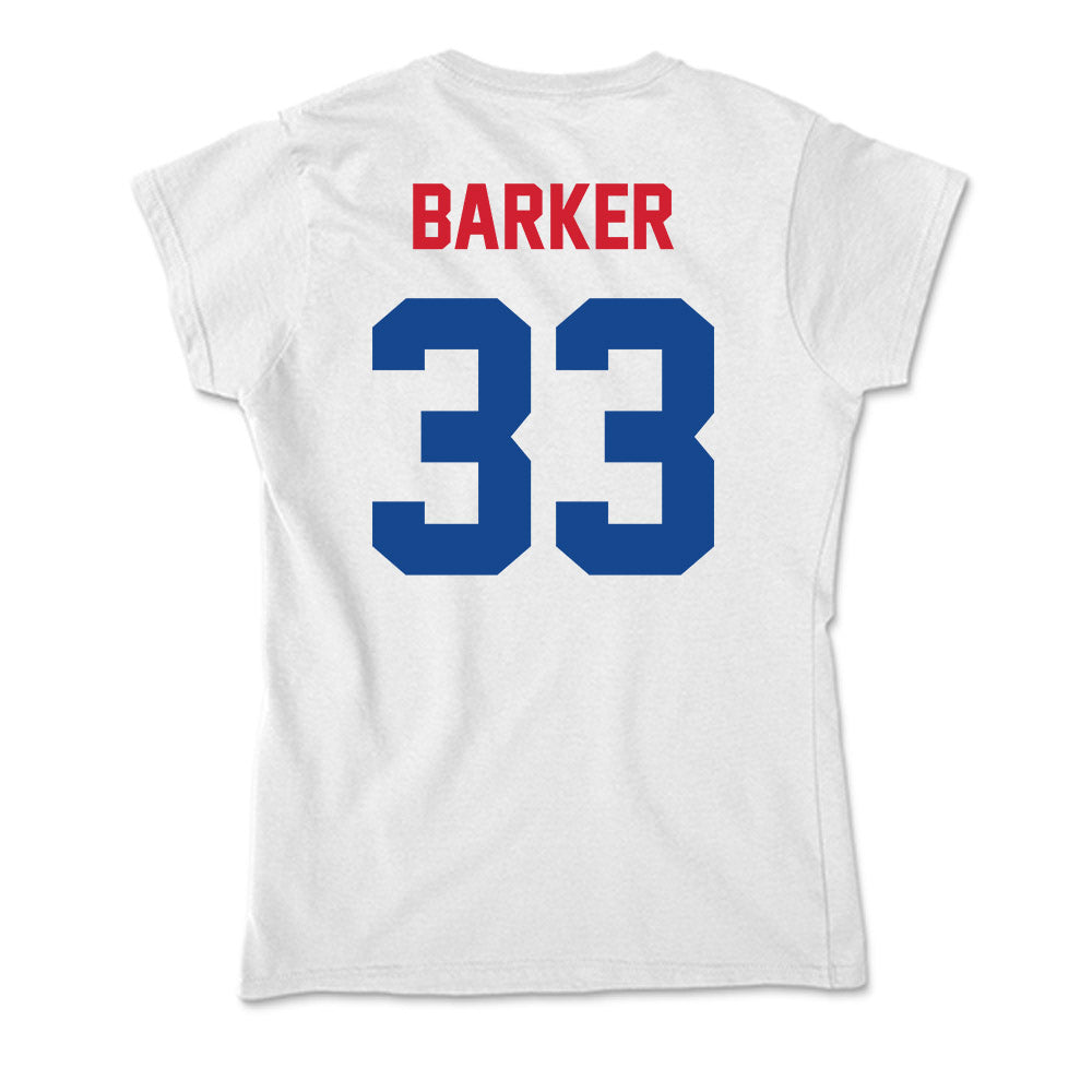 SMU - NCAA Football : Zakye Barker - Soft Style Women’s T-Shirt-1