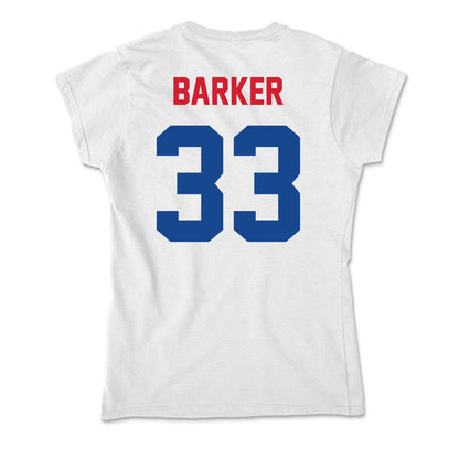 SMU - NCAA Football : Zakye Barker - Soft Style Women’s T-Shirt-1