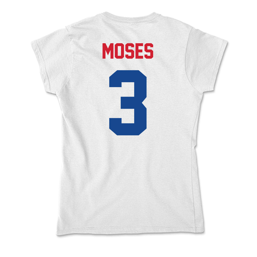 SMU - NCAA Football : Ahmaad Moses - Soft Style Women’s T-Shirt-1