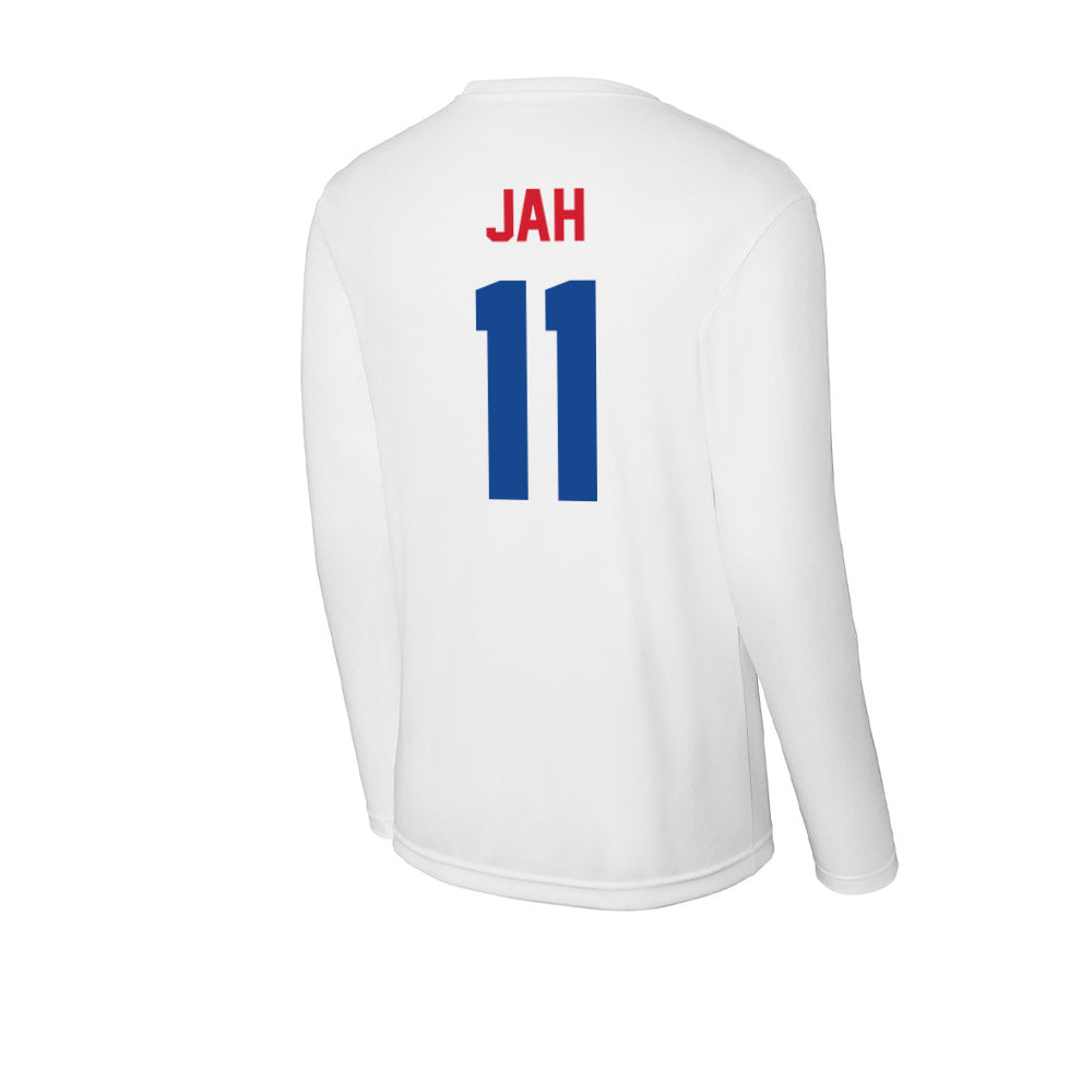 SMU - NCAA Women's Basketball : Sahnya Jah - Activewear Long Sleeve T-Shirt-1