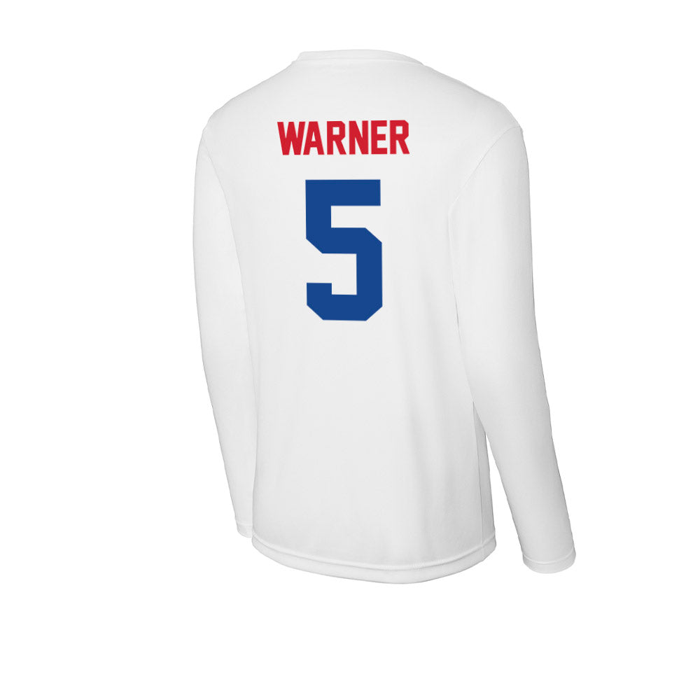 SMU - NCAA Football : DJ Warner - Activewear Long Sleeve T-Shirt-1