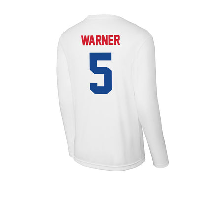 SMU - NCAA Football : DJ Warner - Activewear Long Sleeve T-Shirt-1