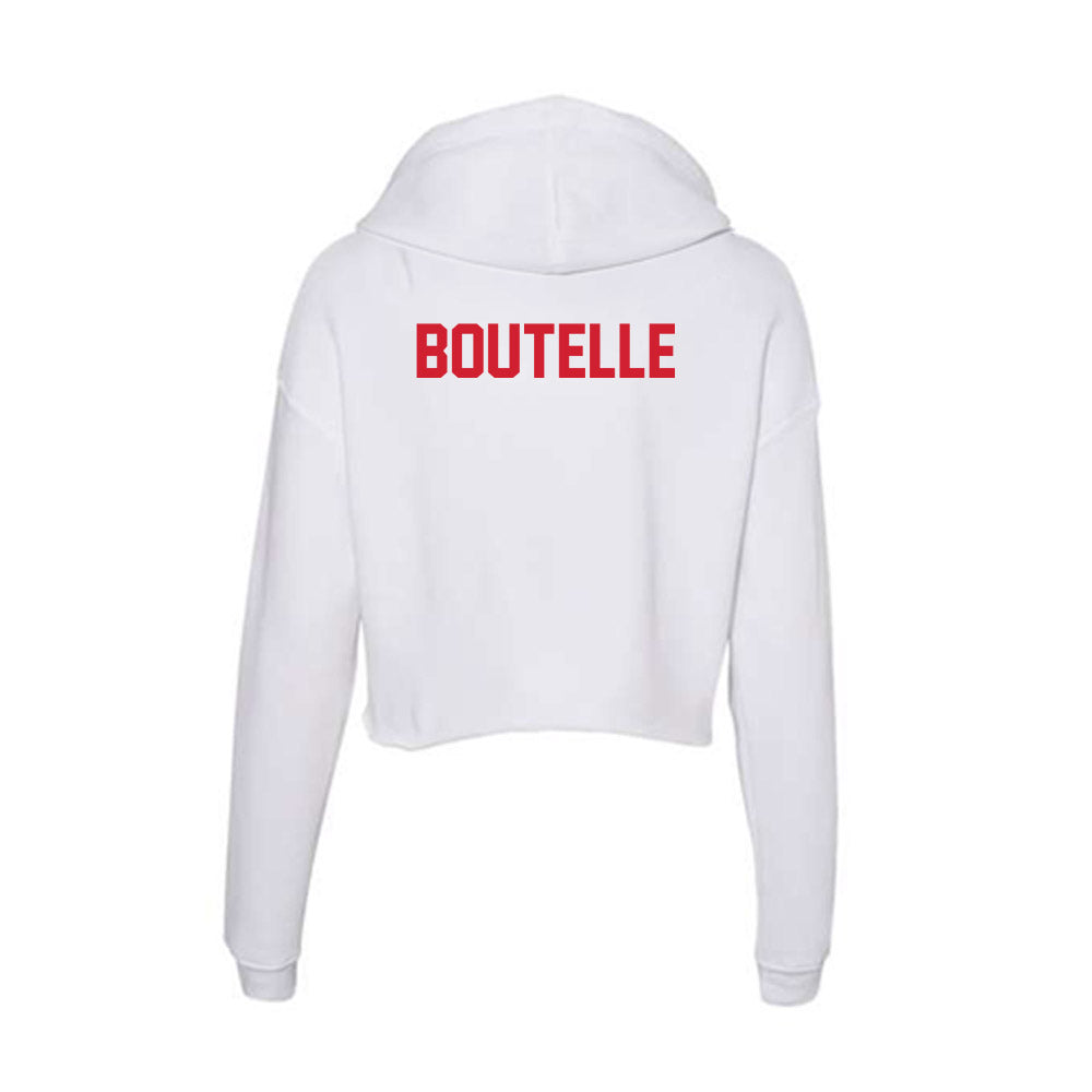 SMU - NCAA Equestrian : Shaelyn Boutelle - Women's Crop Fleece Hoodie-1