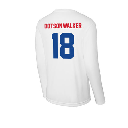 SMU - NCAA Football : Ka'Davion Dotson-Walker - Activewear Long Sleeve T-Shirt-1