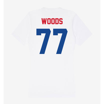 SMU - NCAA Football : Alexzander Woods - Women's V-Neck T-Shirt-1