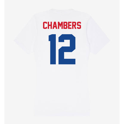 SMU - NCAA Football : Kyron Chambers - Women's V-Neck T-Shirt-1