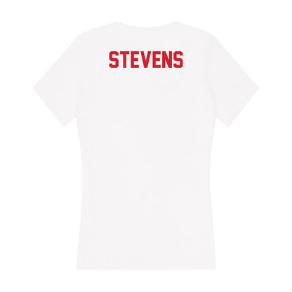 SMU - NCAA Women's Swimming & Diving : Alex Stevens - Women's V-Neck T-Shirt-1