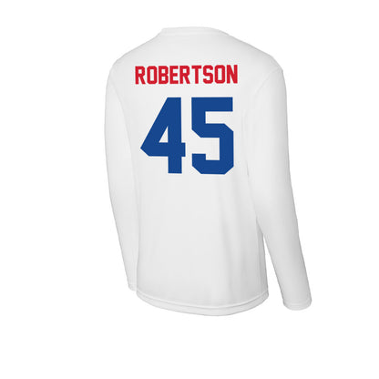 SMU - NCAA Football : Isaiah Robertson - Activewear Long Sleeve T-Shirt-1