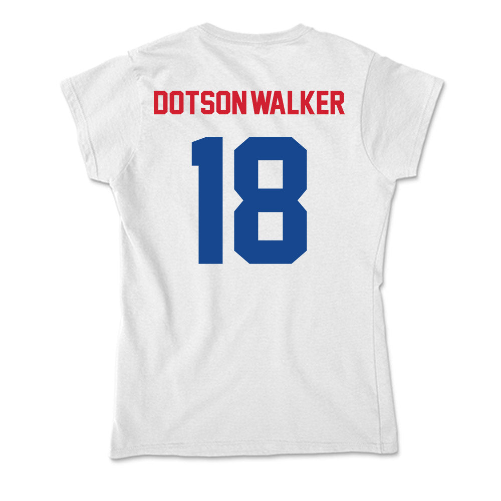SMU - NCAA Football : Ka'Davion Dotson-Walker - Soft Style Women’s T-Shirt-1