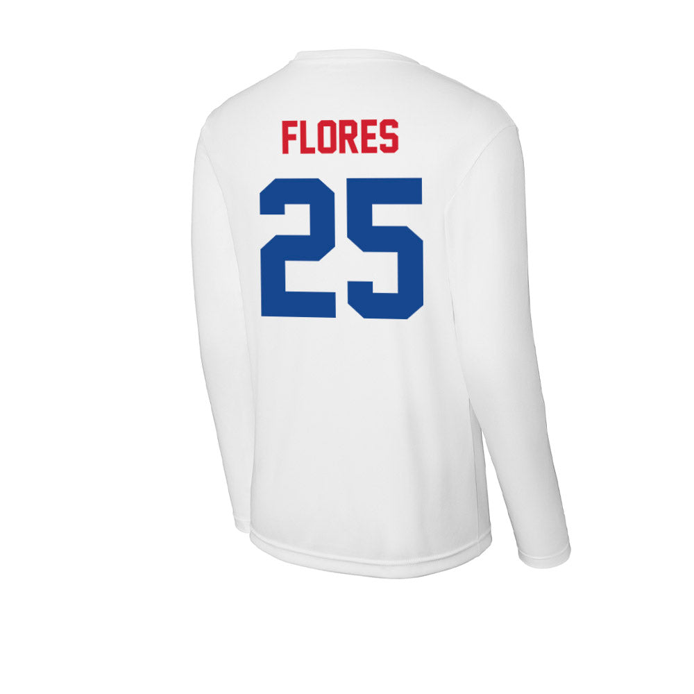 SMU - NCAA Men's Soccer : Luis Flores - Activewear Long Sleeve T-Shirt-1