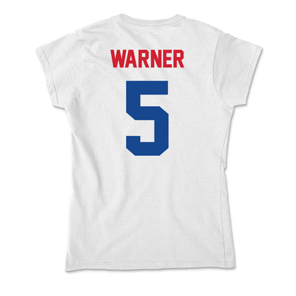 SMU - NCAA Football : DJ Warner - Soft Style Women’s T-Shirt-1