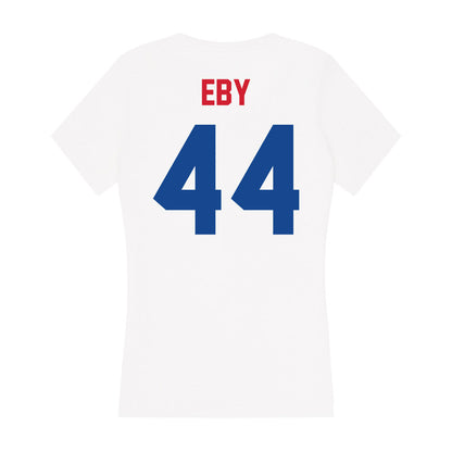 SMU - NCAA Football : Stone Eby - Women's V-Neck T-Shirt-1