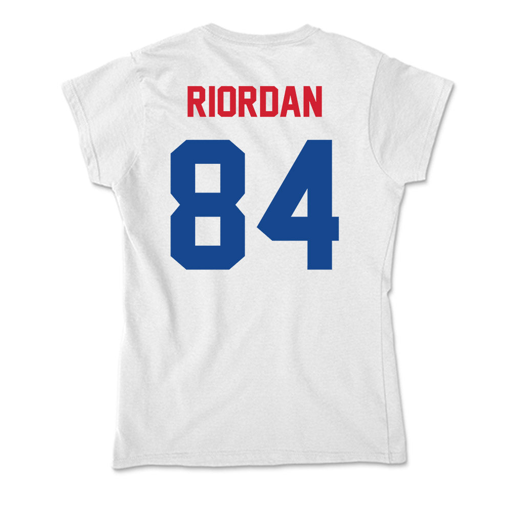 SMU - NCAA Football : Tripp Riordan - Soft Style Women’s T-Shirt-1