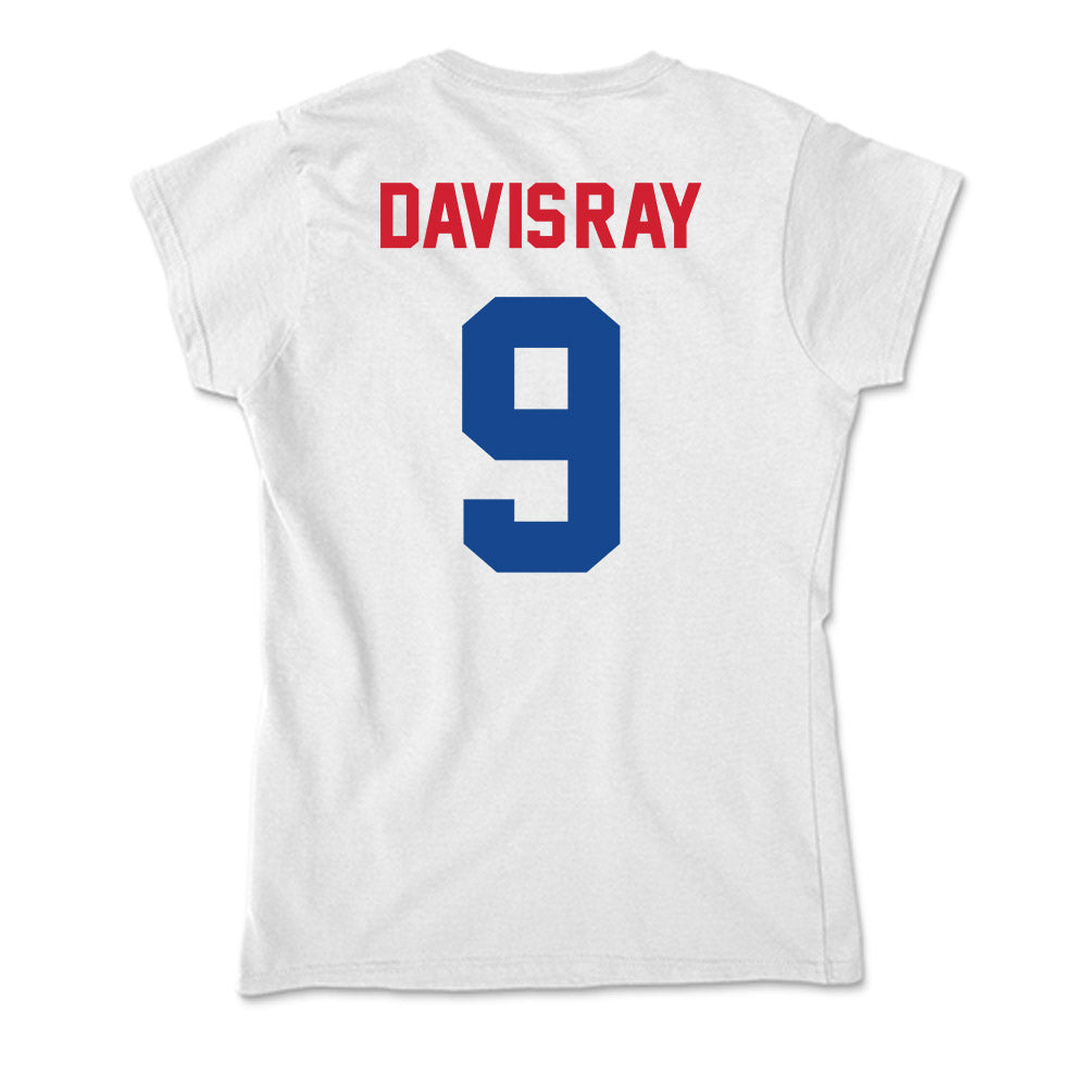 SMU - NCAA Men's Basketball : Bj Davis-Ray - Soft Style Women’s T-Shirt-1
