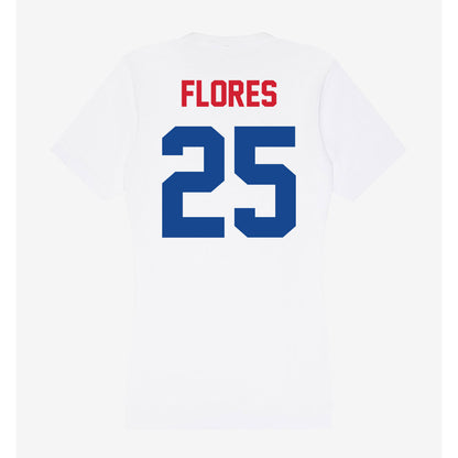 SMU - NCAA Men's Soccer : Luis Flores - Women's V-Neck T-Shirt-1